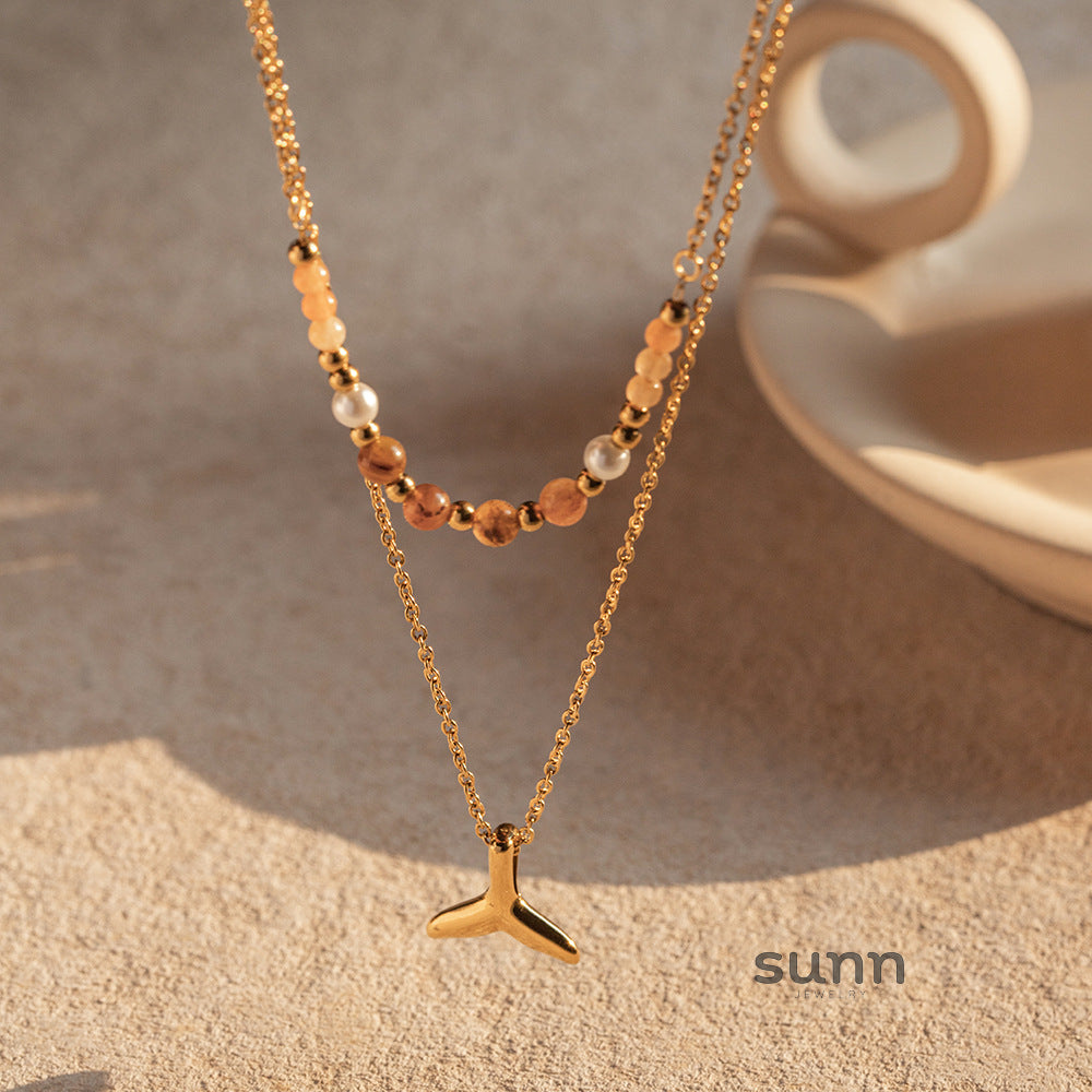 Lynn Layered Starfish Necklace [KXGAA61B]