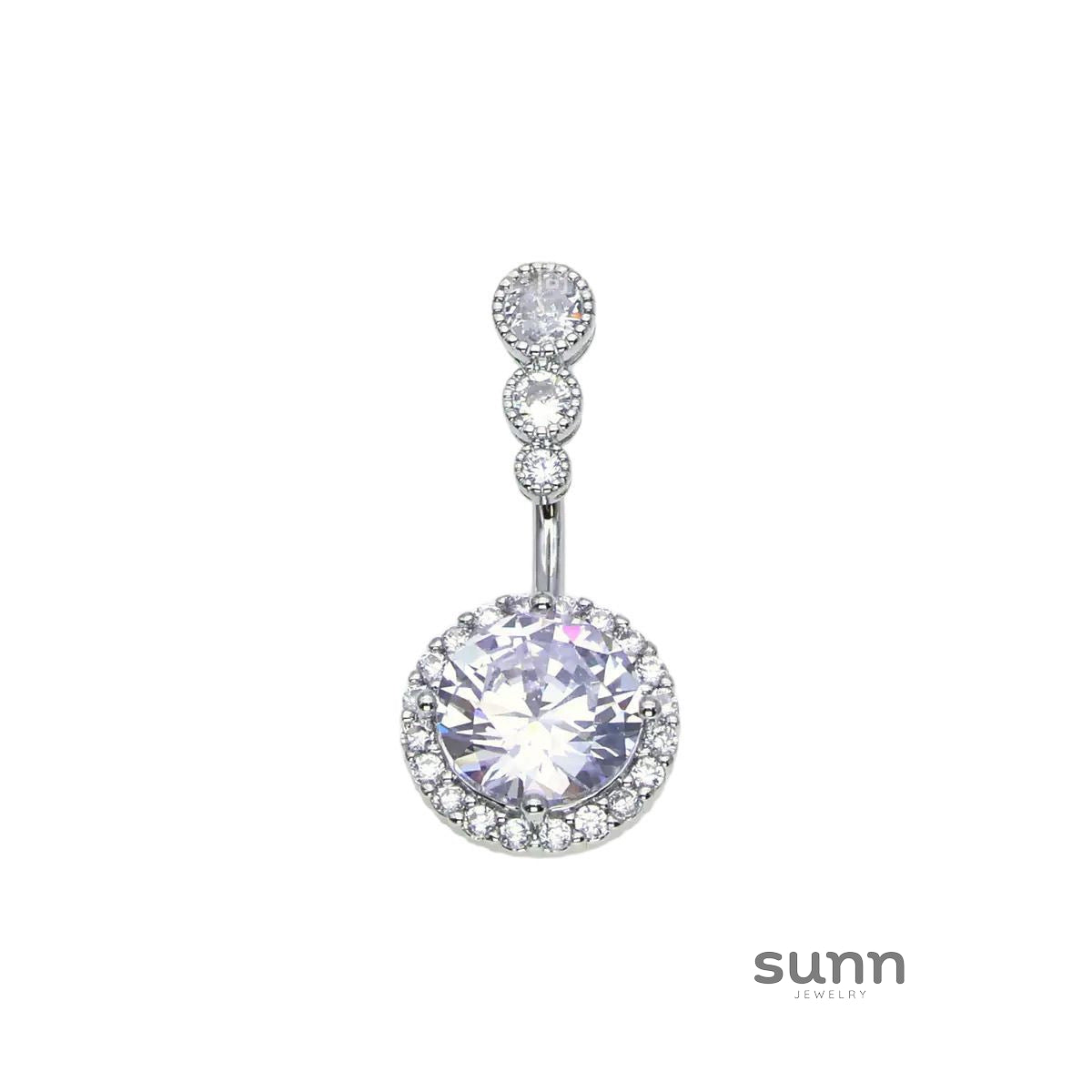 Lyvia Diamond Heart Navel Ring [HJFP7MQ3]