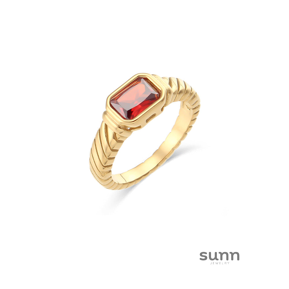 Lyvia Modern Zircon Ring [MH9REINI]