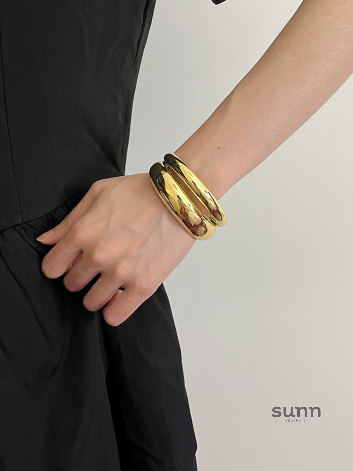 Mabel Sleek Layered Cuff [YFM5OGFT]