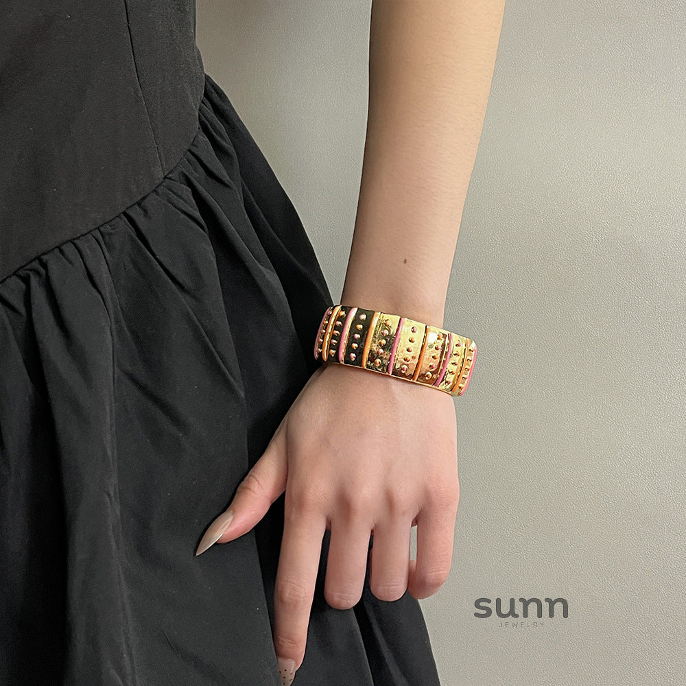 Mabry Enamel Cuff Bracelet [SI4LKLKT]
