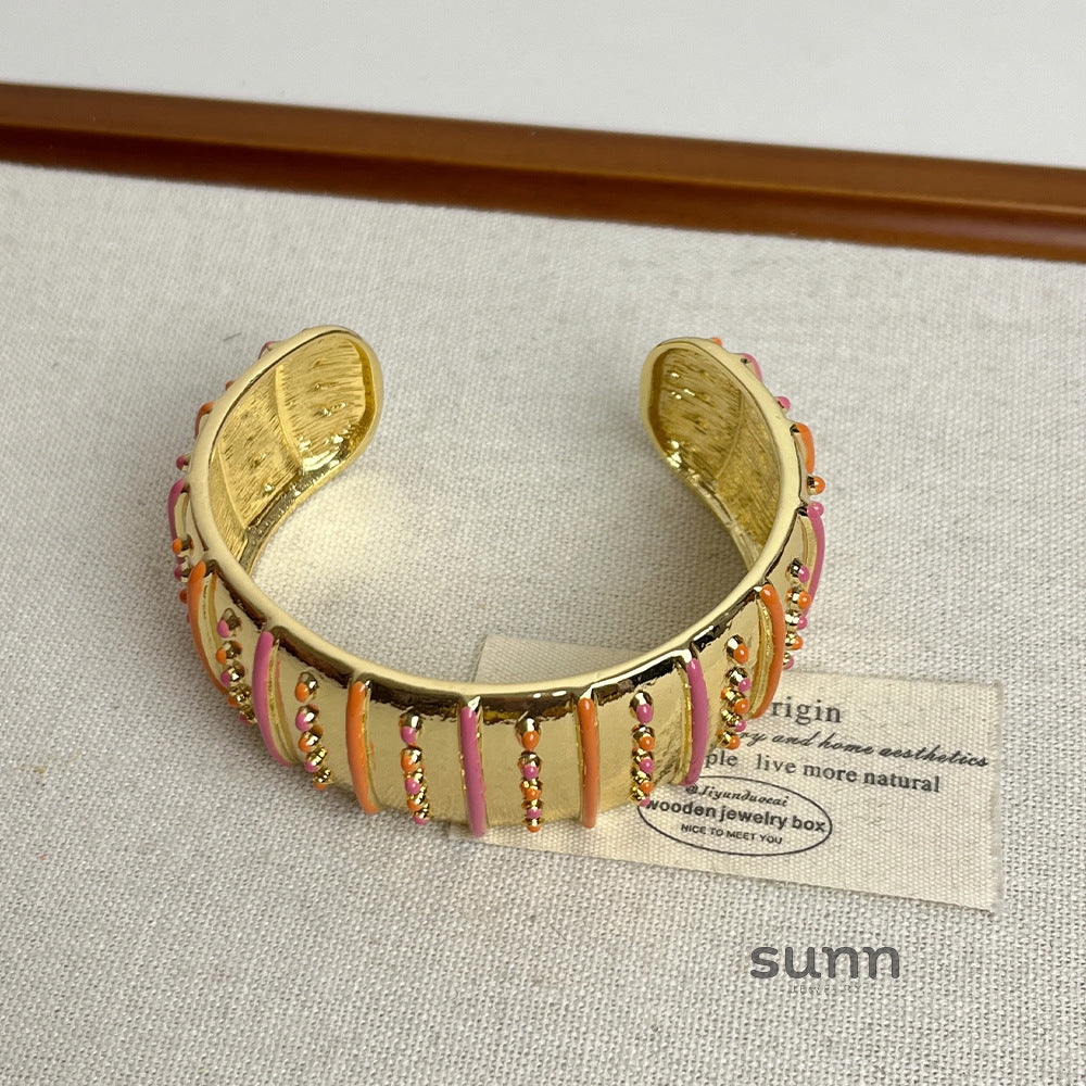 Mabry Enamel Cuff Bracelet [O6AG1HFZ]