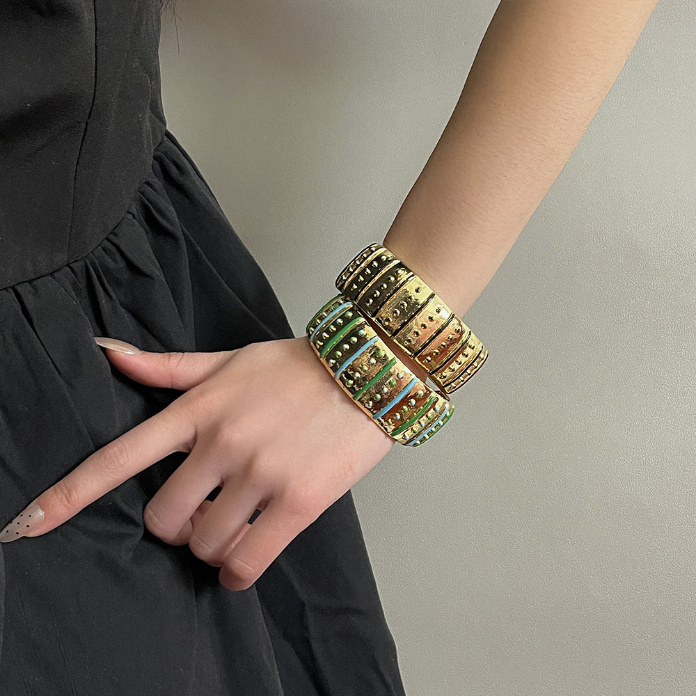 Mabry Enamel Cuff Bracelet [R93W309D]