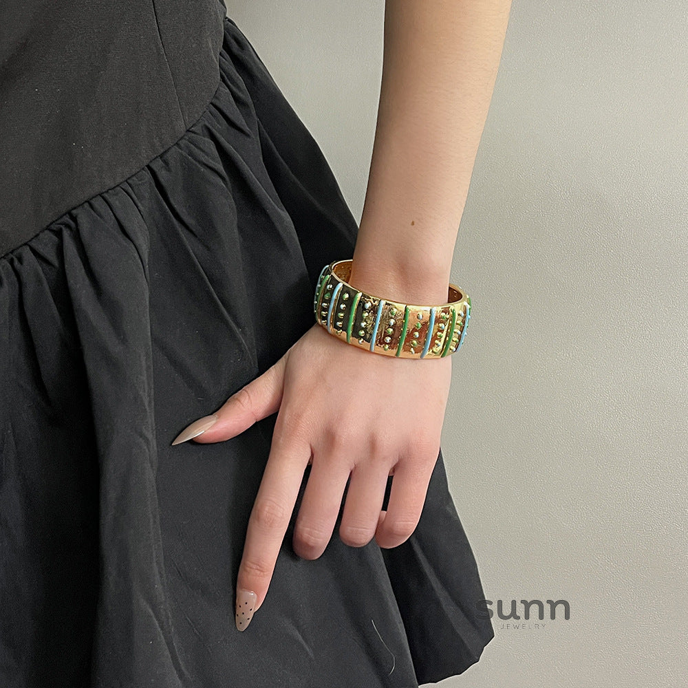 Mabry Enamel Cuff Bracelet [1Y8HUEJG]
