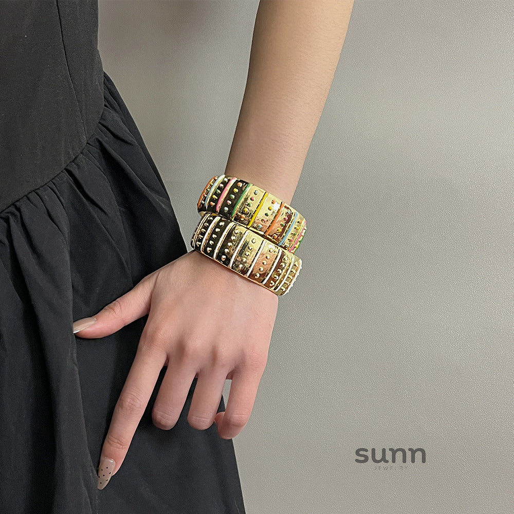 Mabry Enamel Cuff Bracelet [R93W309D]