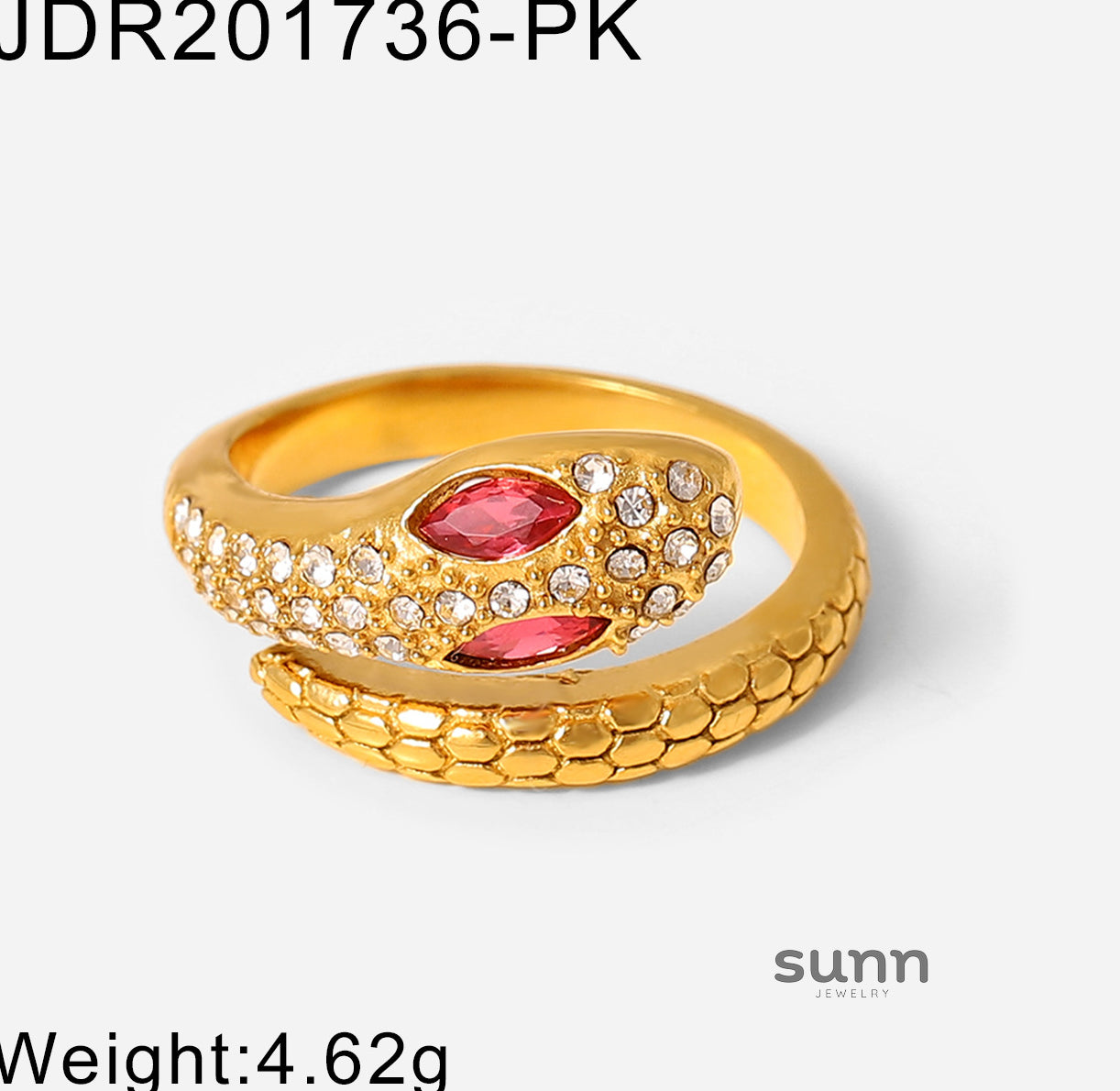 Macee Serpentine Zircon Ring [TEZ5PT9D]