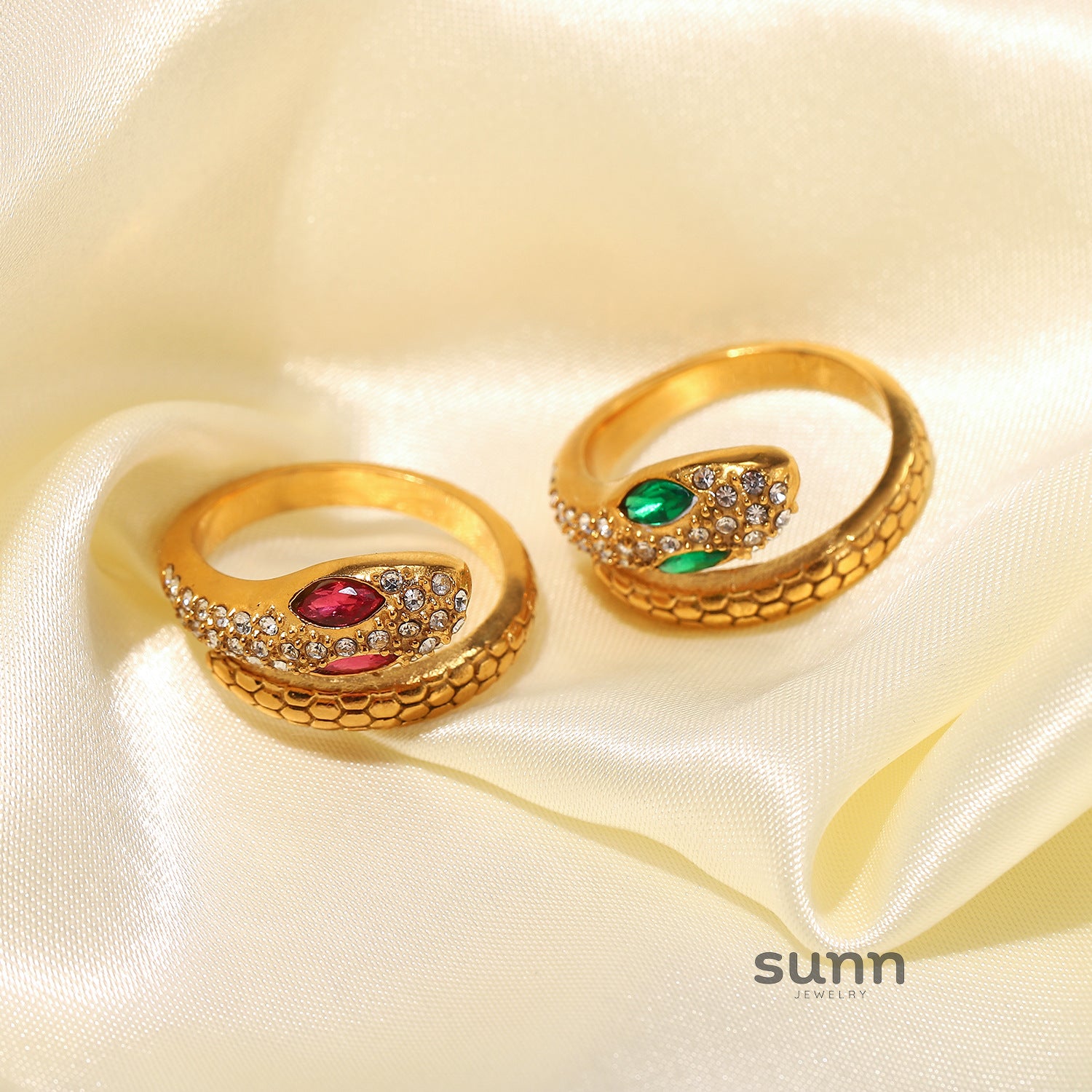 Macee Serpentine Zircon Ring [TQQQMWCM]