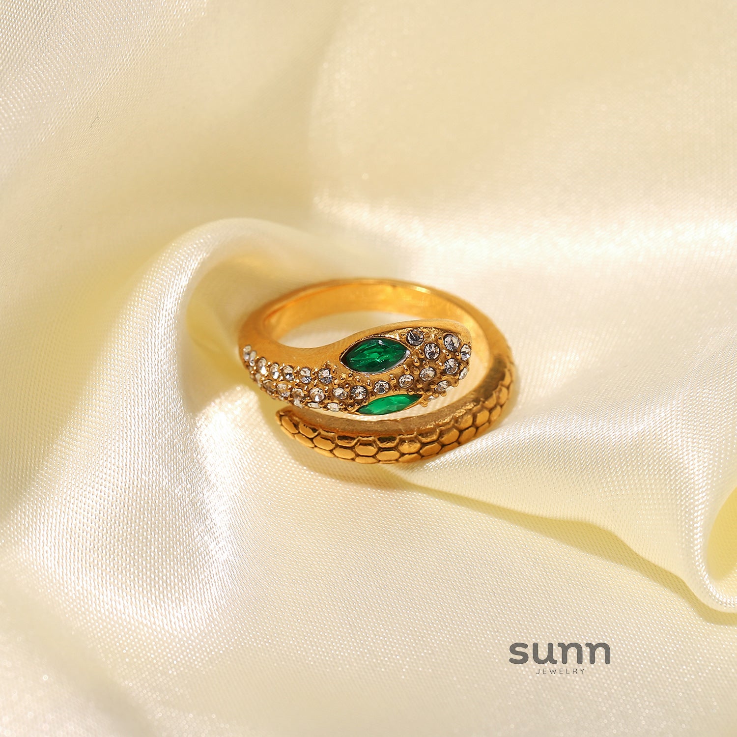 Macee Serpentine Zircon Ring [JL868GDP]