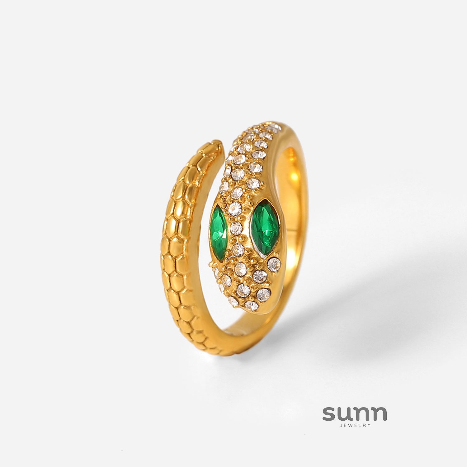 Macee Serpentine Zircon Ring [Y48LLZEU]