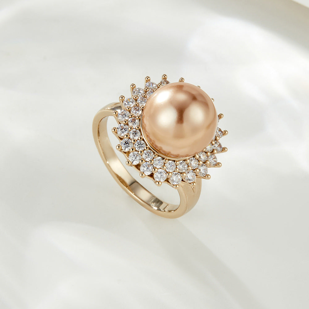 Maci Pearl Zircon Ring [CK4M2G2M]