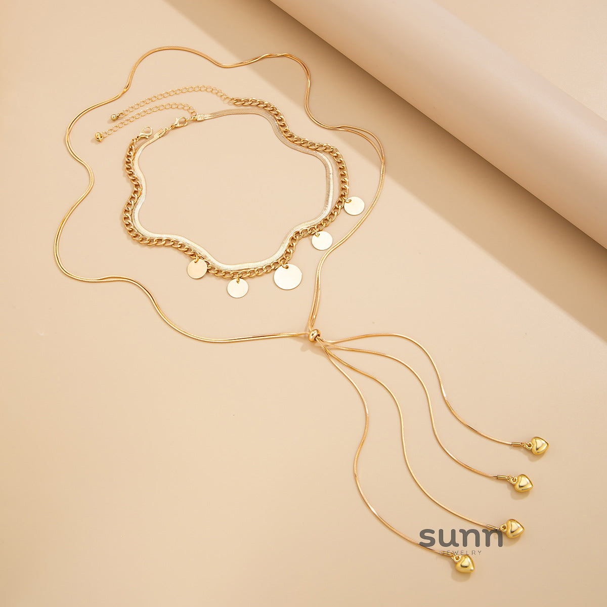 Mackayla Layered Shimmer Necklace [J8LX16I4]