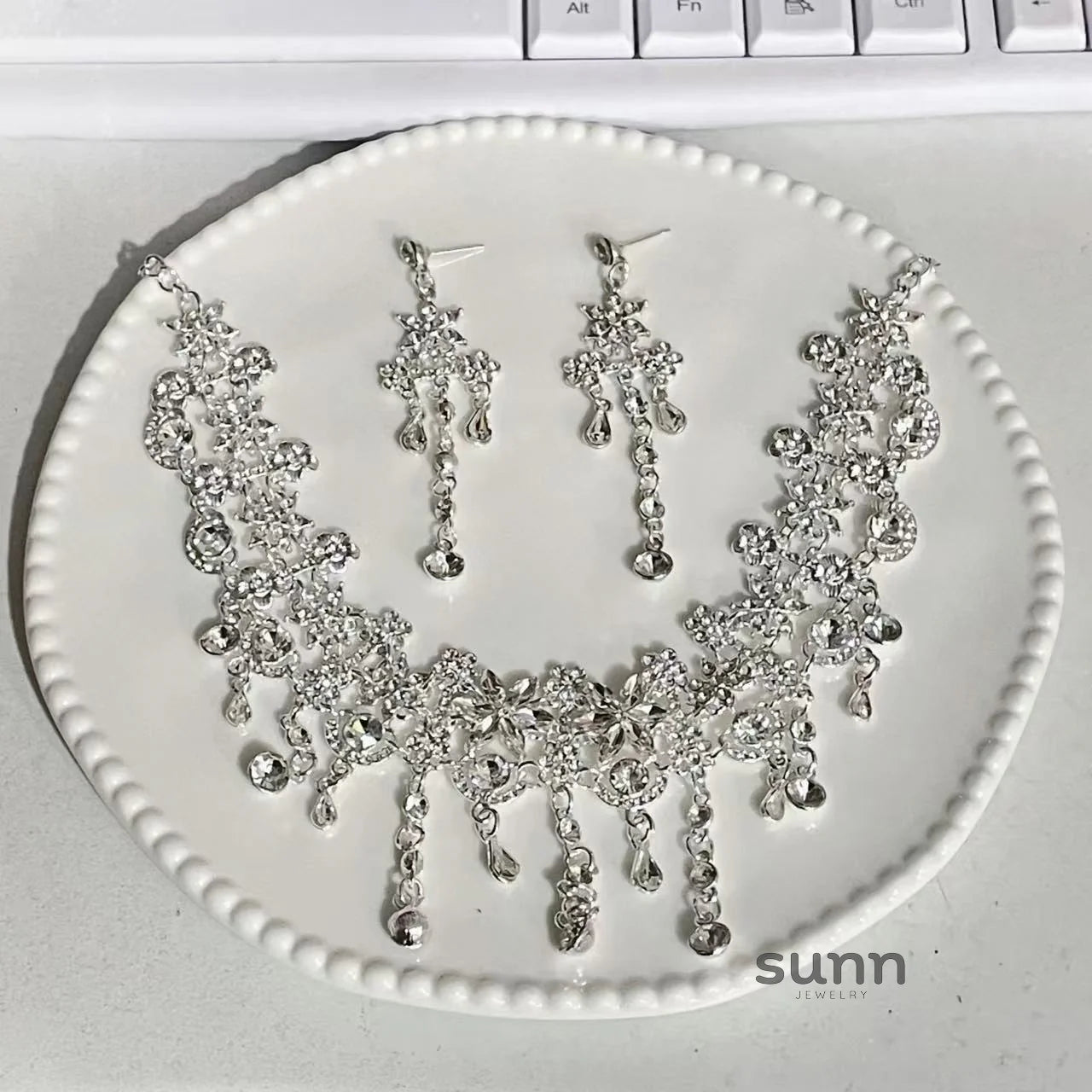 Mackenzi Sparkle Drop Necklace