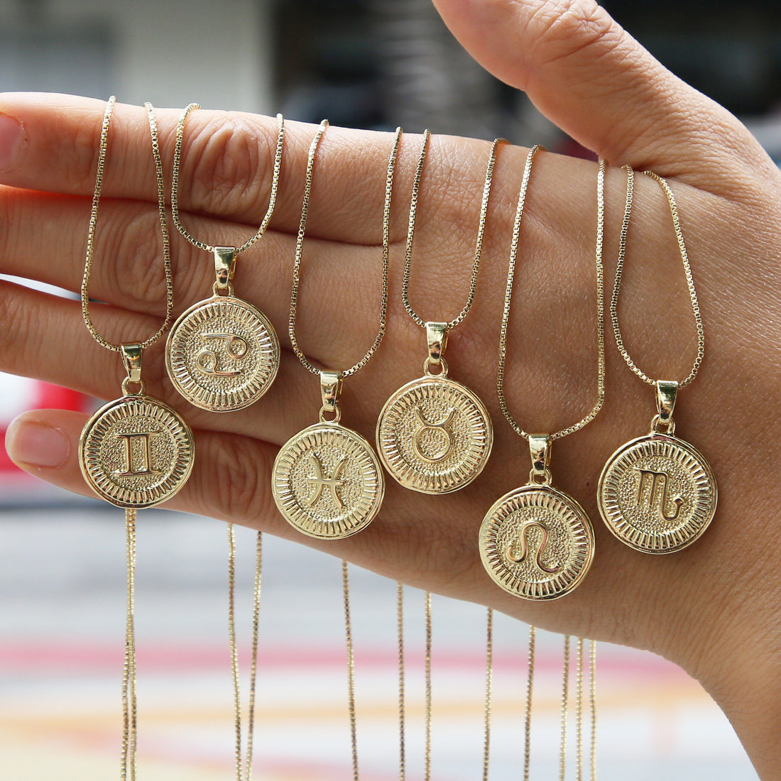 Maddelyn Zodiac Coin Necklace [BODWDUFK]