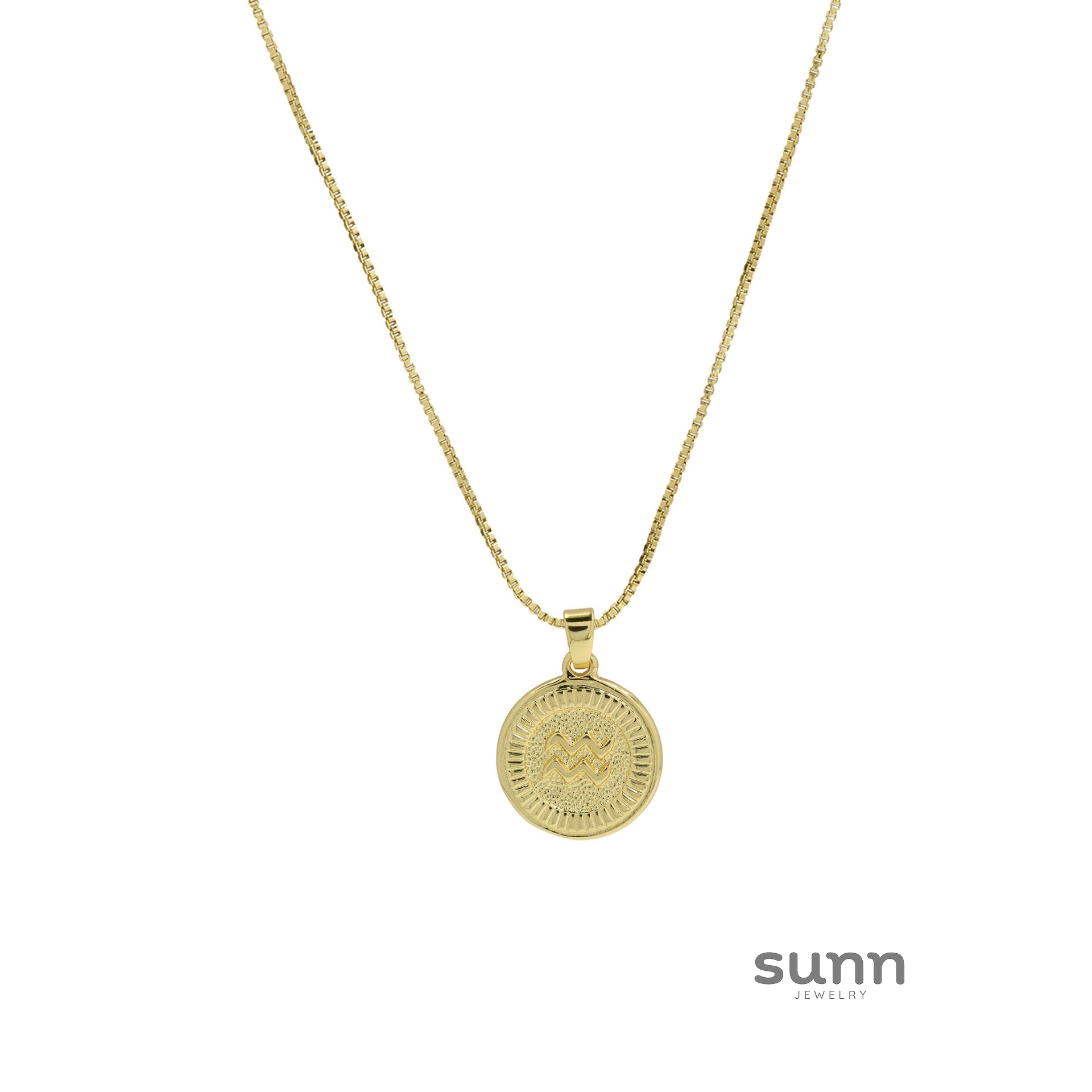 Maddelyn Zodiac Coin Necklace [DQYU63NW]