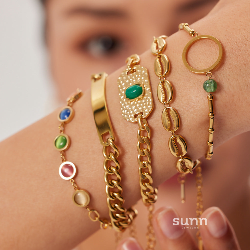 Maddox Gold Cuban Chain Bracelet [TDDQ0VNT]