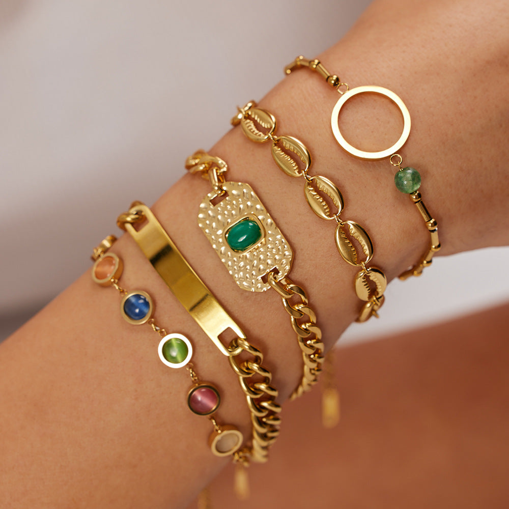 Maddox Gold Cuban Chain Bracelet [67YTH3OT]