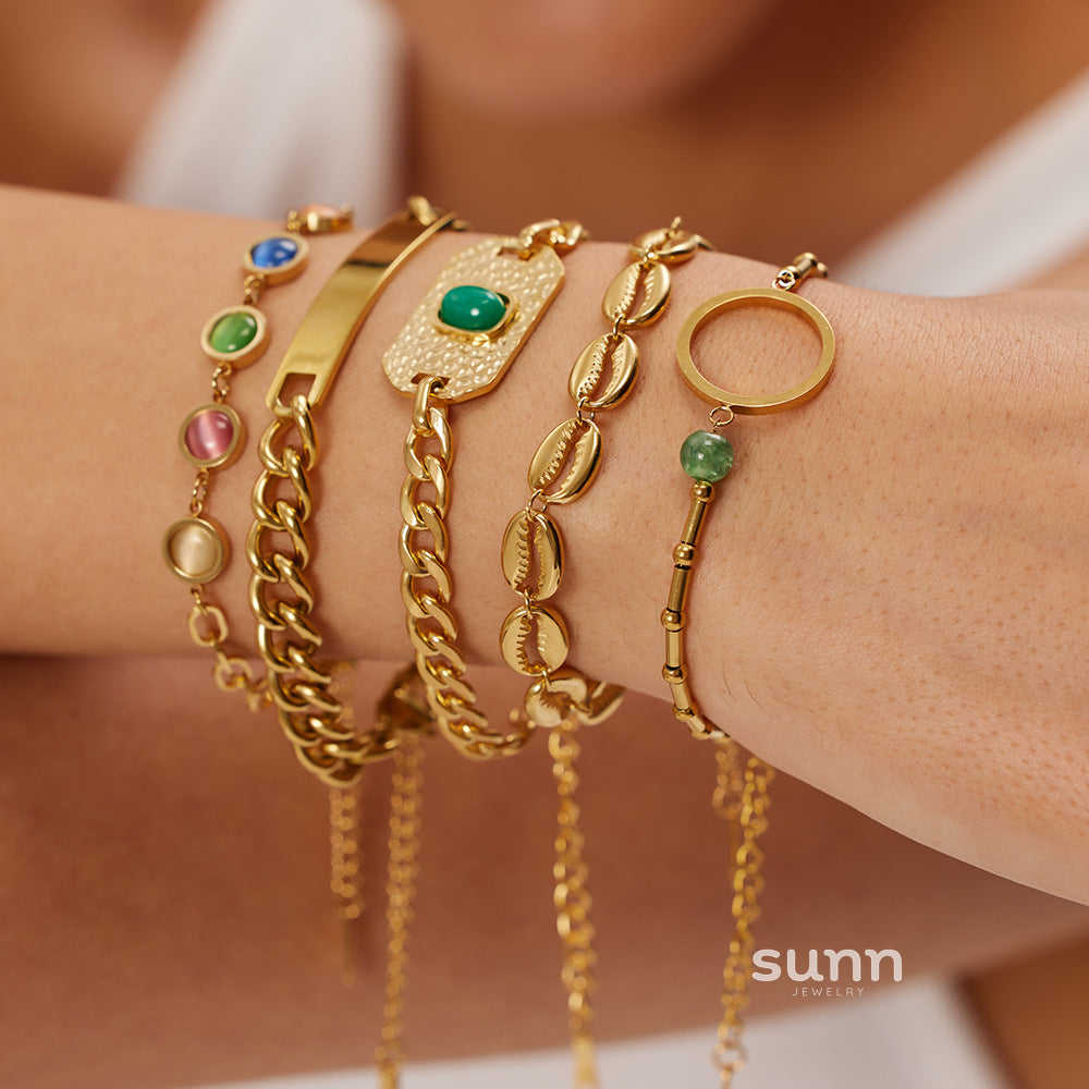 Maddox Gold Cuban Chain Bracelet [HV51GFU5]