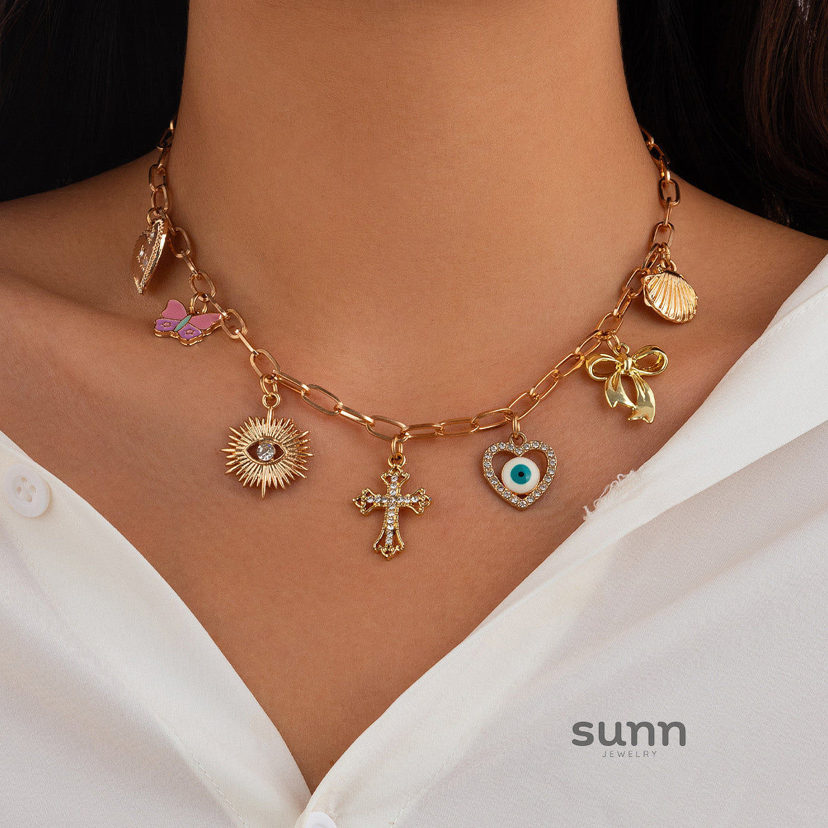 Madigan Charm Pendant Necklace