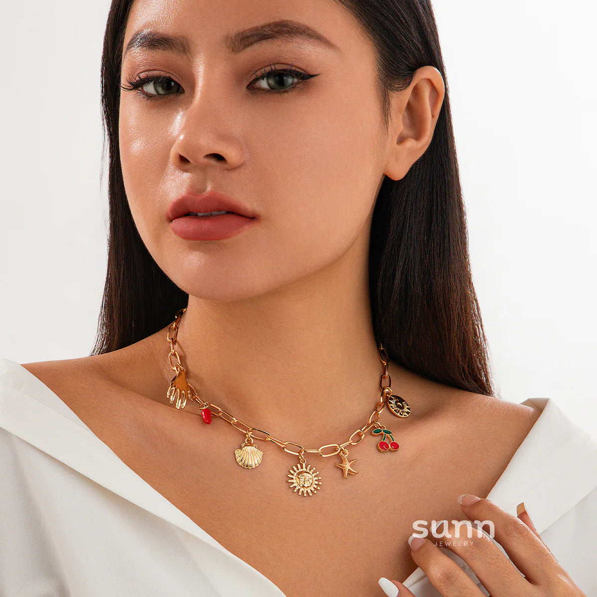 Madigan Charm Pendant Necklace
