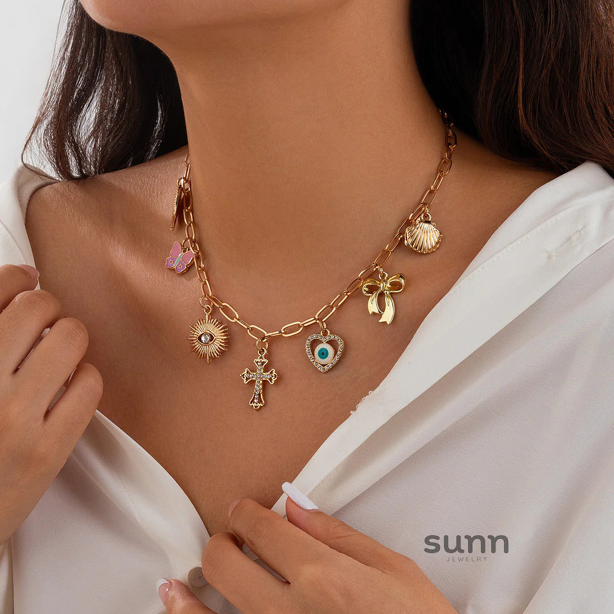 Madigan Charm Pendant Necklace
