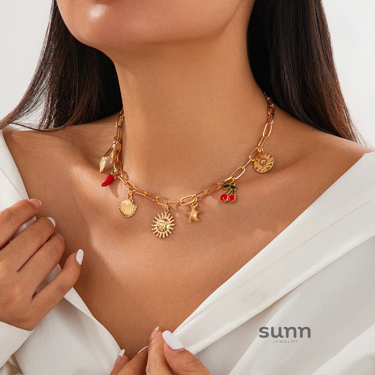 Madigan Charm Pendant Necklace