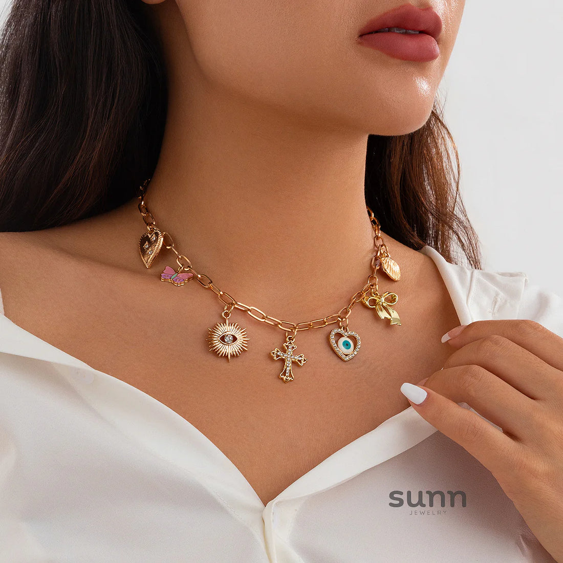 Madigan Charm Pendant Necklace