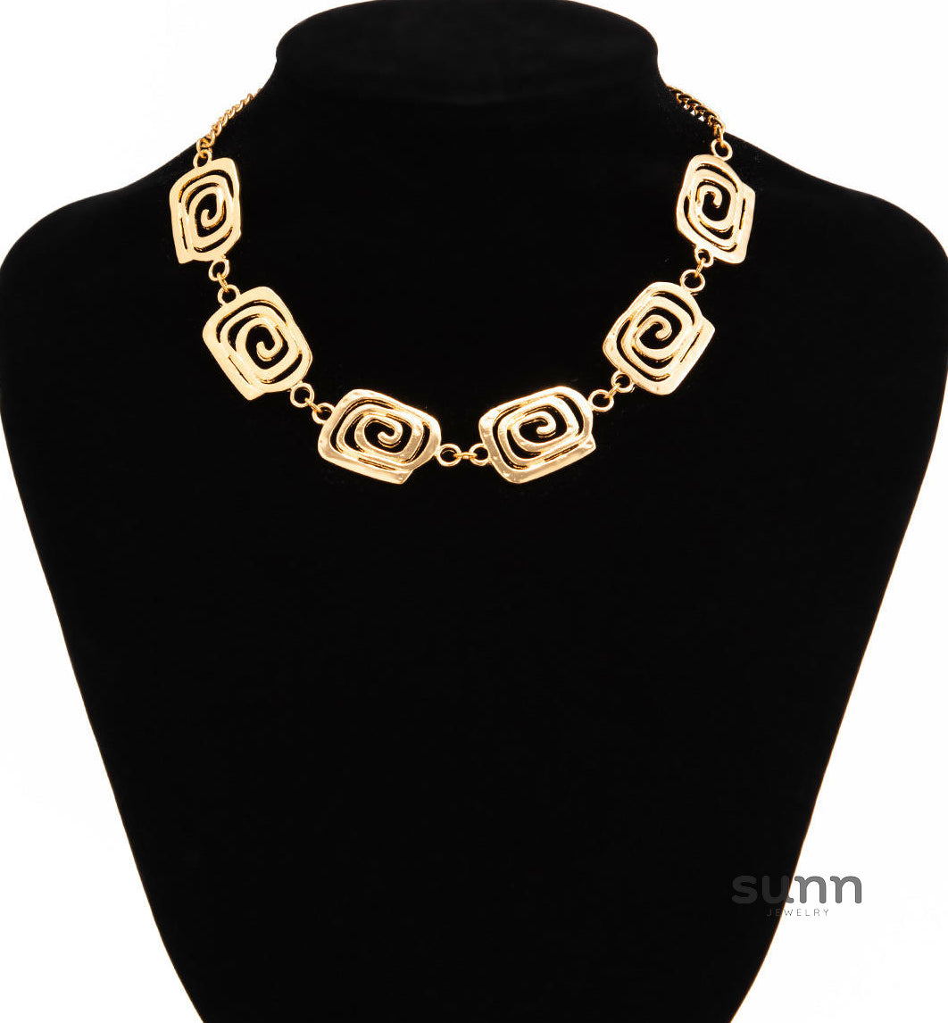 Madigan Sculptural Coil Necklace [IWD4SA0I]