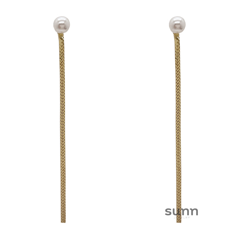 Madilynn Pearl Tassel Earrings [LSE6USHD]