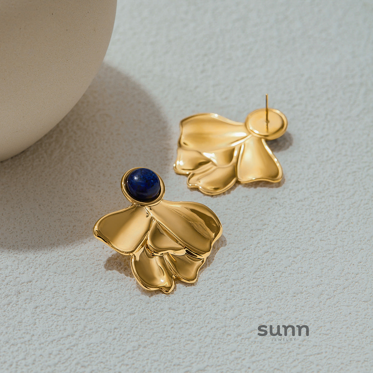 Madisyn Lapis Fan Drop Earrings [ZV4GYJZB]
