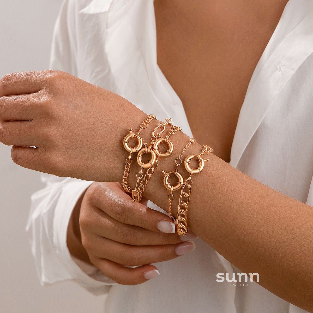 Madyson Geometric Chain Jewelry [Z6YJPLYN]