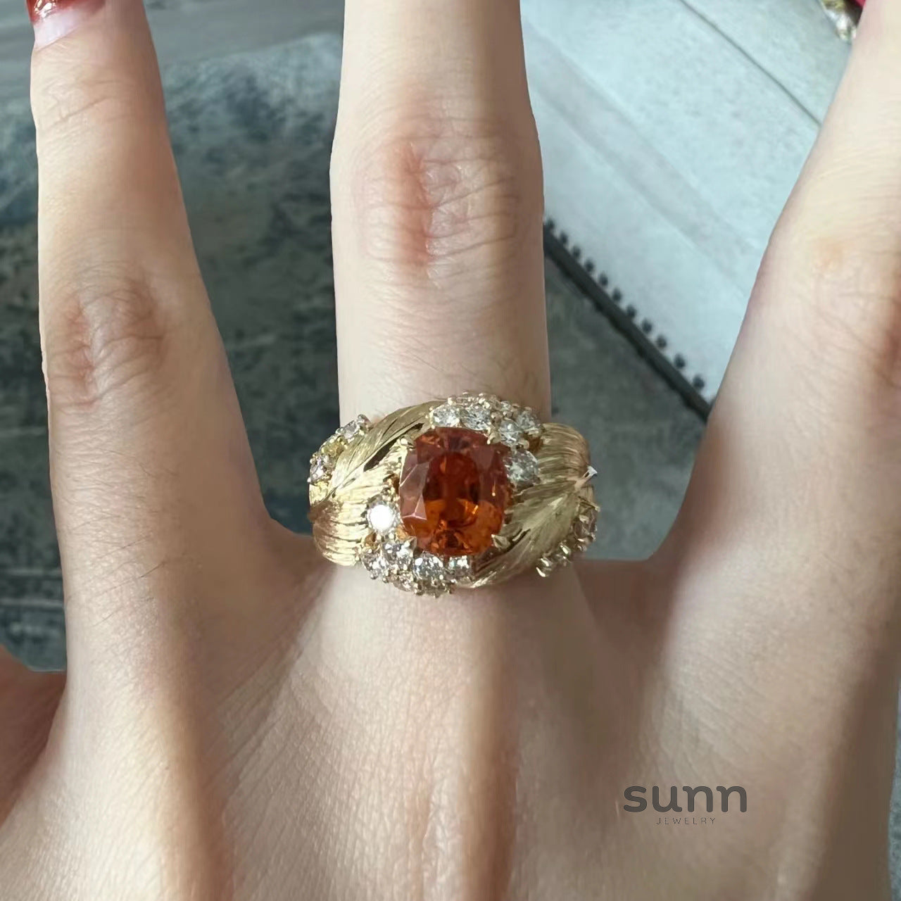 Madyson Gilded Zircon Ring [2G2FAQZ1]
