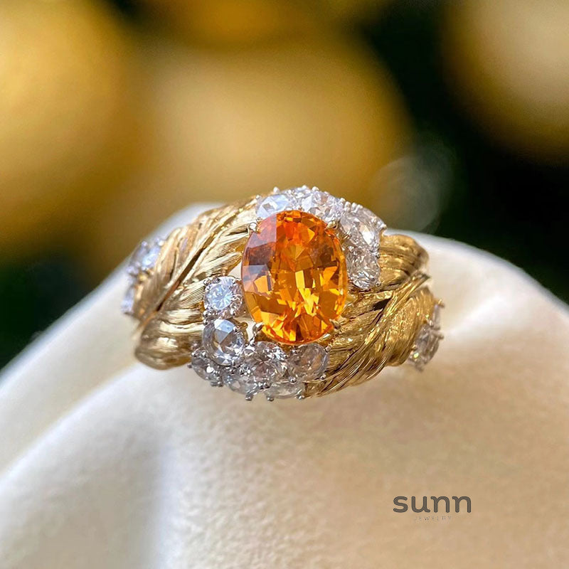 Madyson Gilded Zircon Ring [TMNXTYS6]