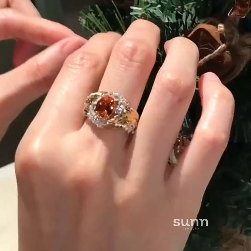 Madyson Gilded Zircon Ring [LNTJTZN0]