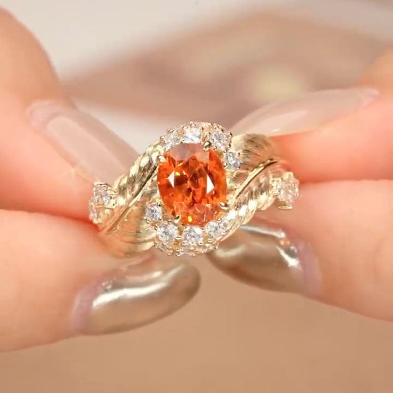 Madyson Gilded Zircon Ring [9ULEZSDE]