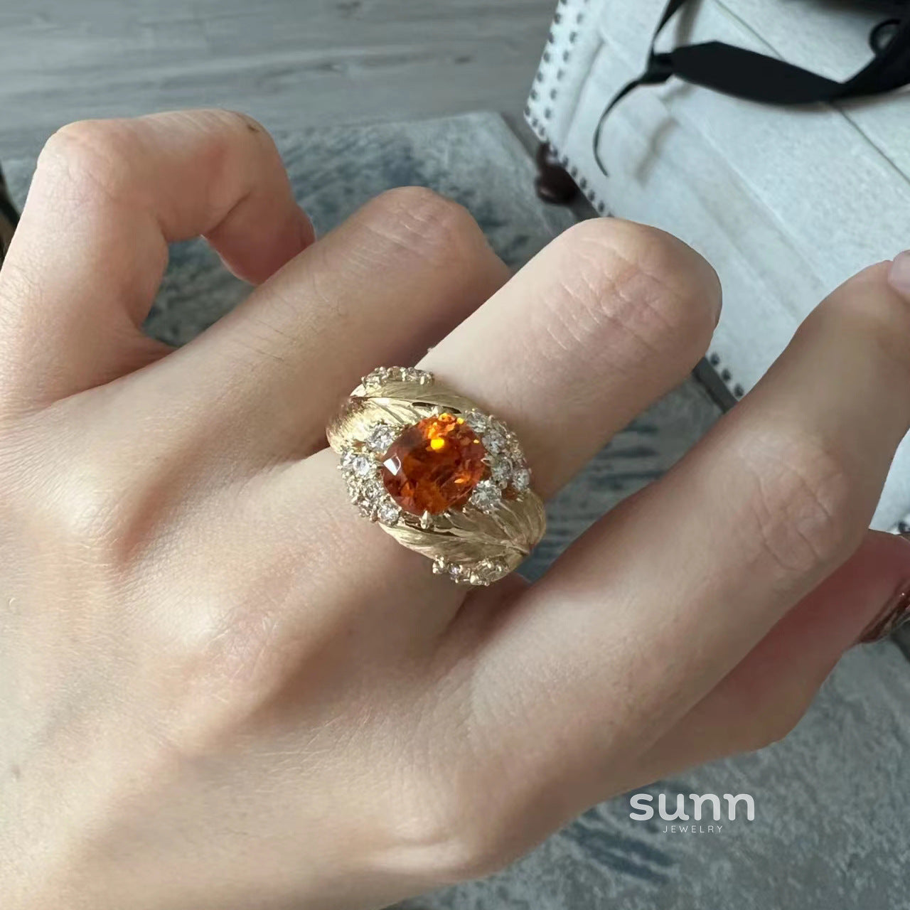 Madyson Gilded Zircon Ring [081IGS8T]