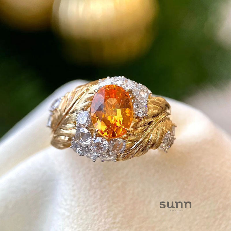 Madyson Gilded Zircon Ring [UNGSW0ZR]