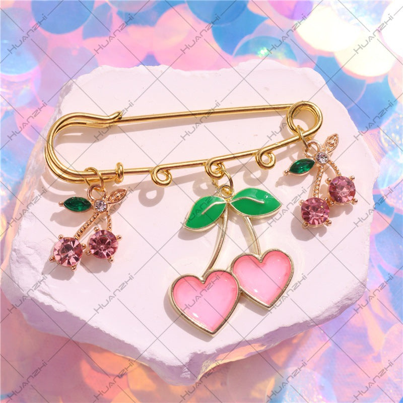 Mae Enamel Cherry Pin [X6XOUZZ7]