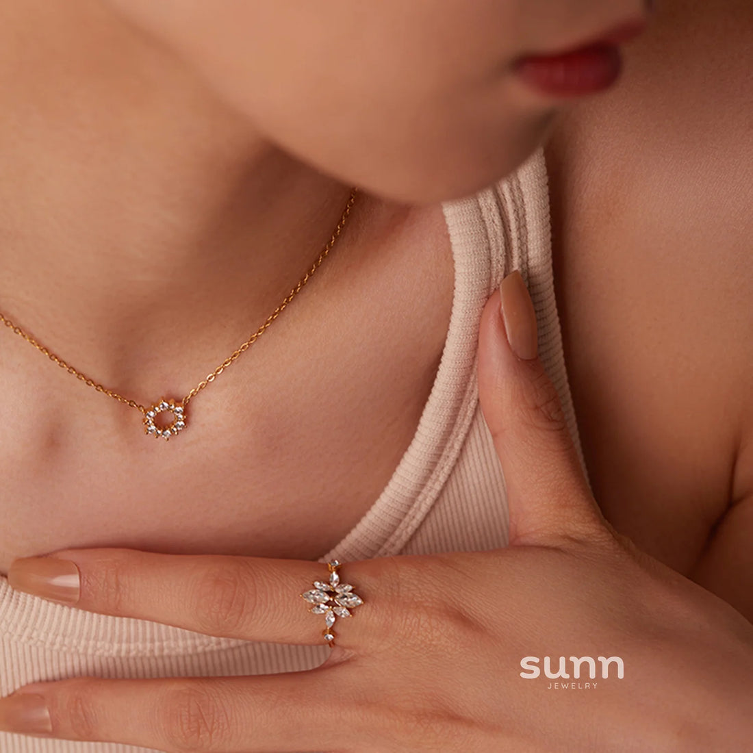 Mae Layered Zircon Necklace