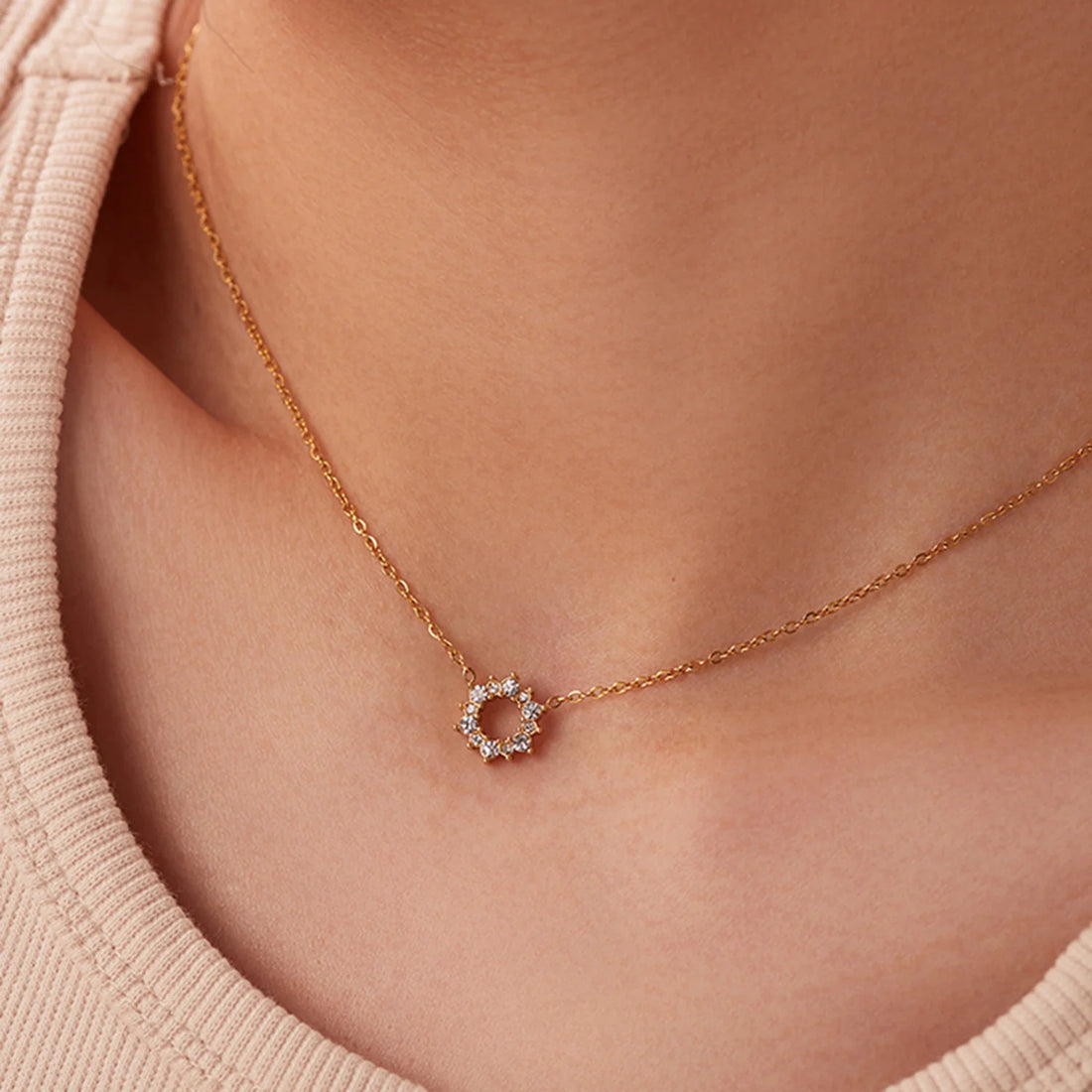 Mae Layered Zircon Necklace