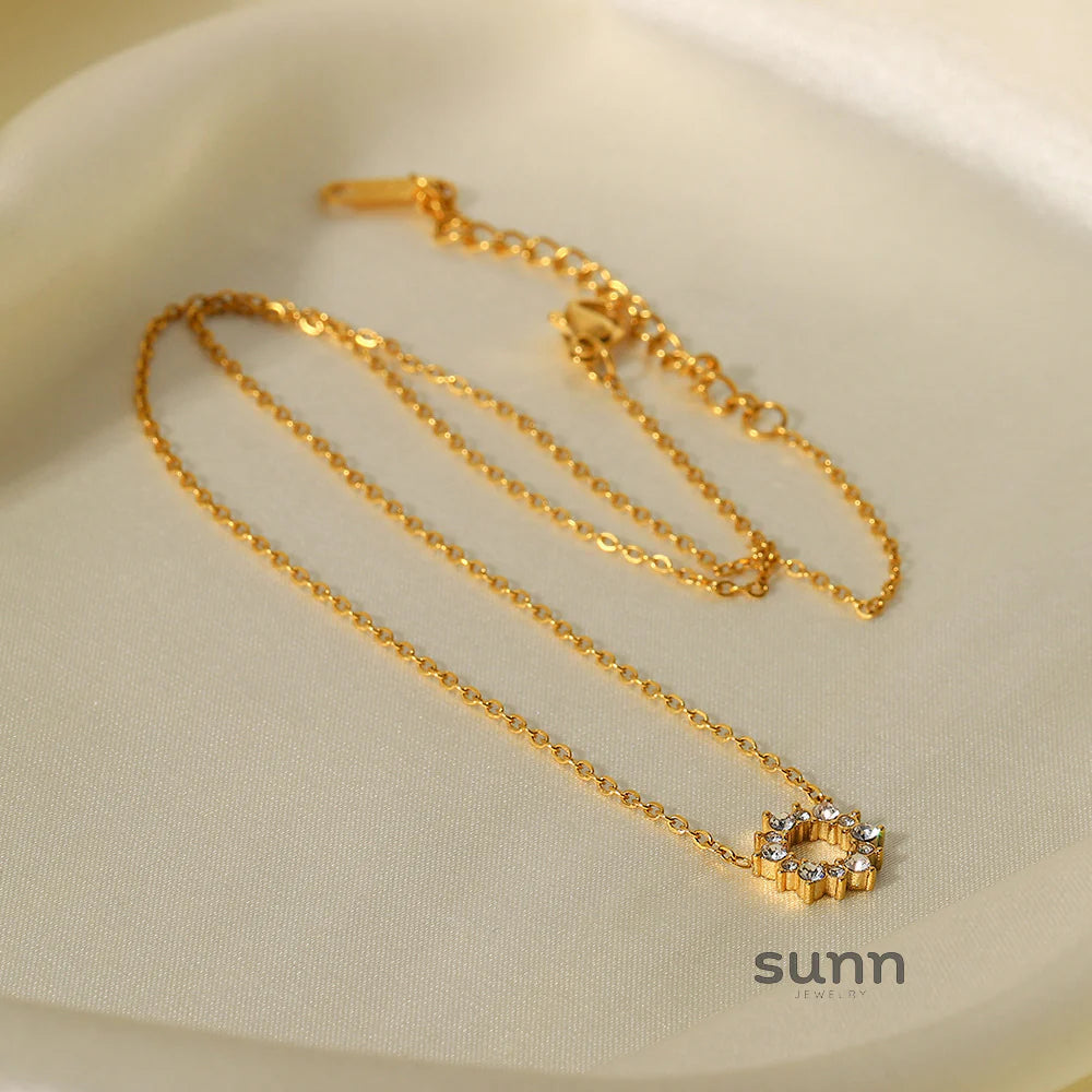 Mae Layered Zircon Necklace