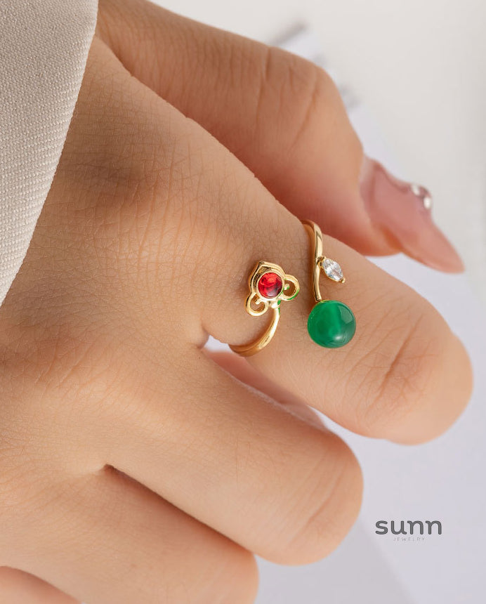 Maebel Auspicious Open Ring [TRS7N0G8]
