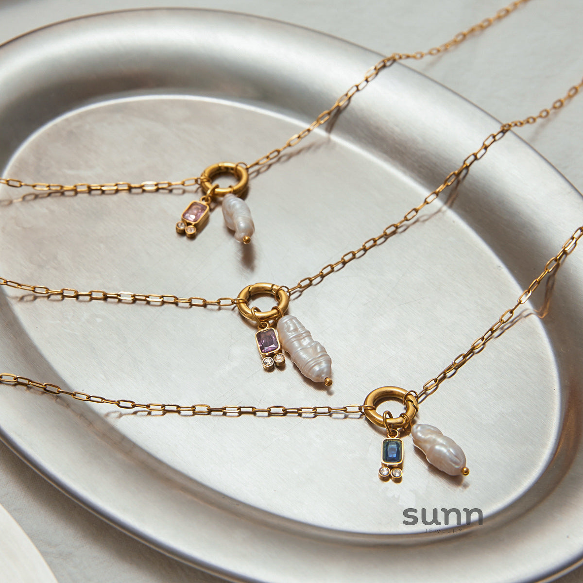 Maelani Dainty Birthstone Necklace [4LTE941A]