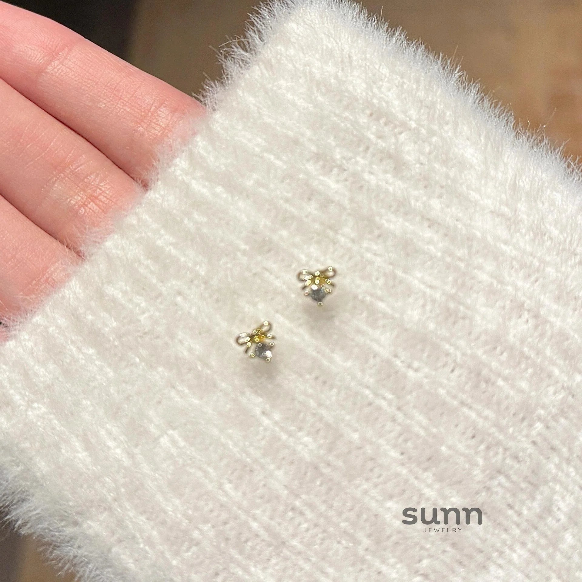 Maelie Sparkle Bow Studs