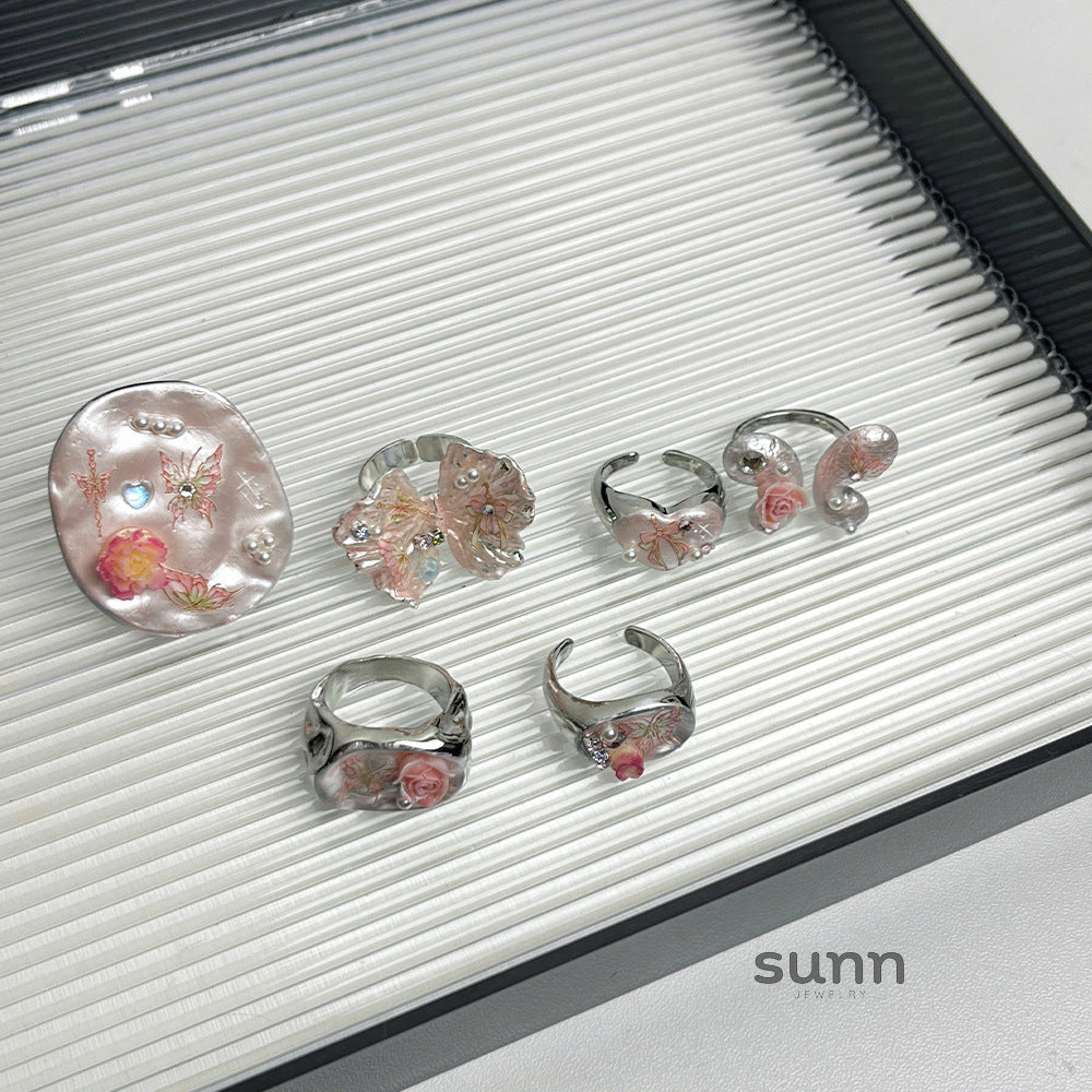 Maeve Colorful Enamel Ring [LQ87CCFJ]