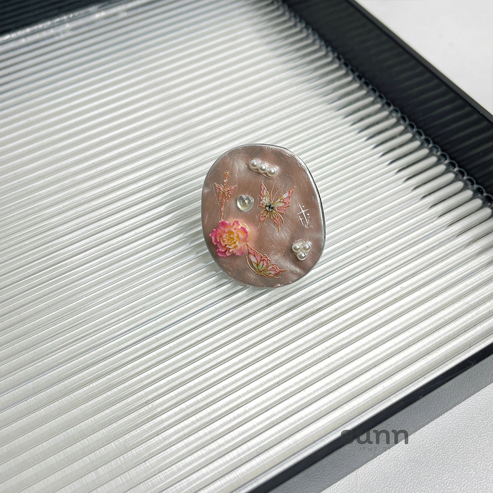 Maeve Colorful Enamel Ring [72W3MPZM]