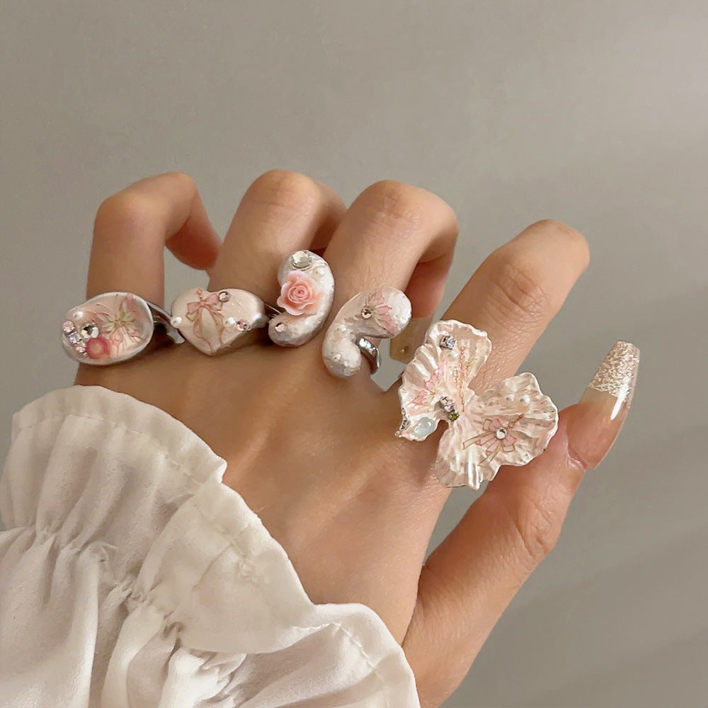 Maeve Colorful Enamel Ring [I84D0EQA]