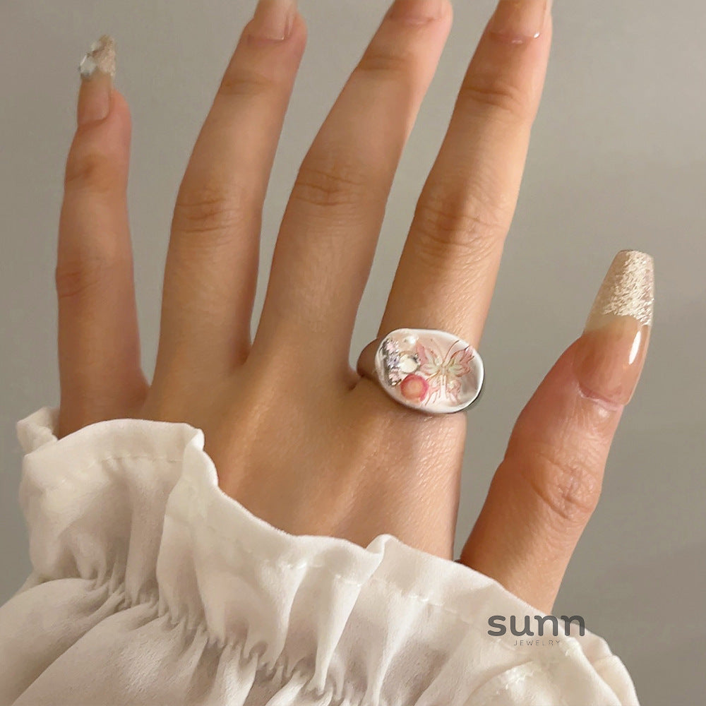 Maeve Colorful Enamel Ring [EFPEQOK3]