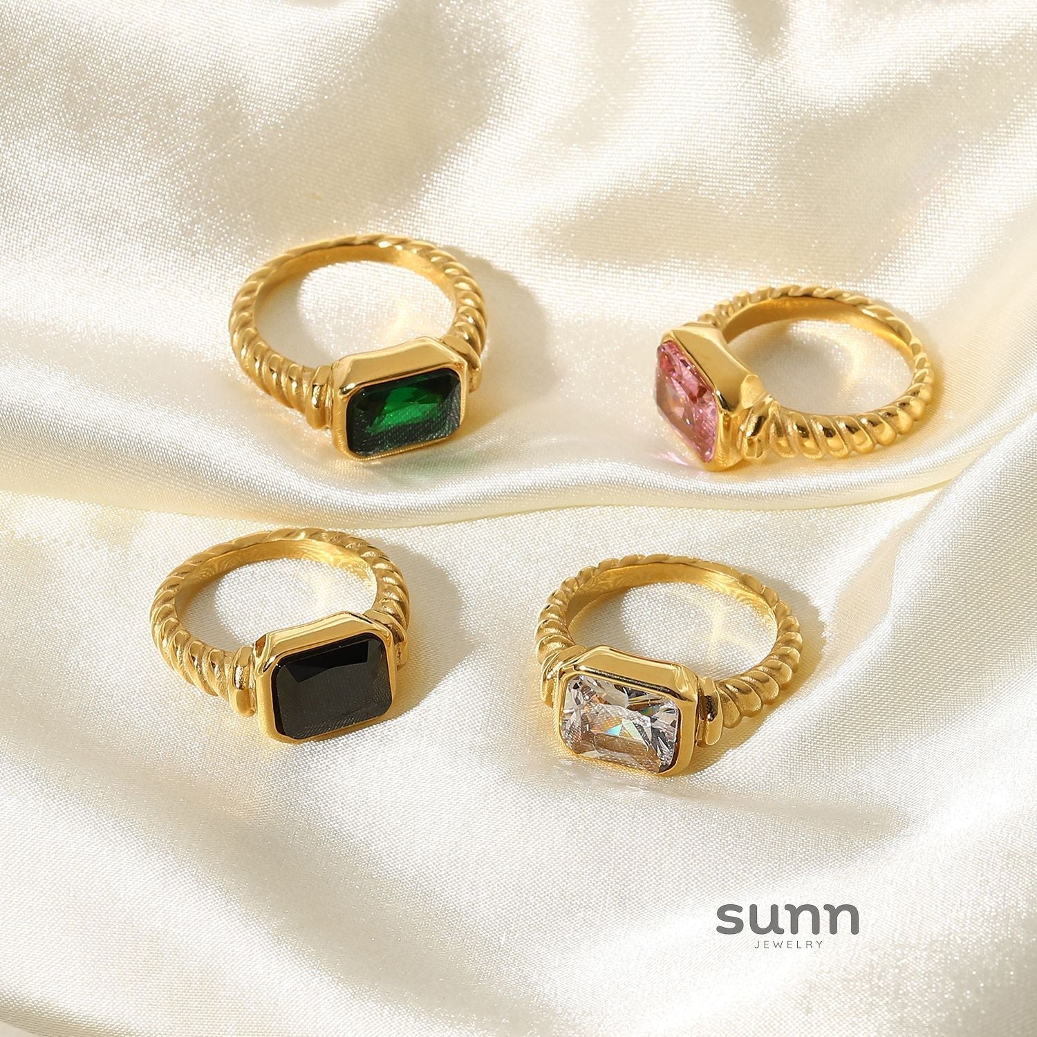 Maeve Twisted Zircon Ring