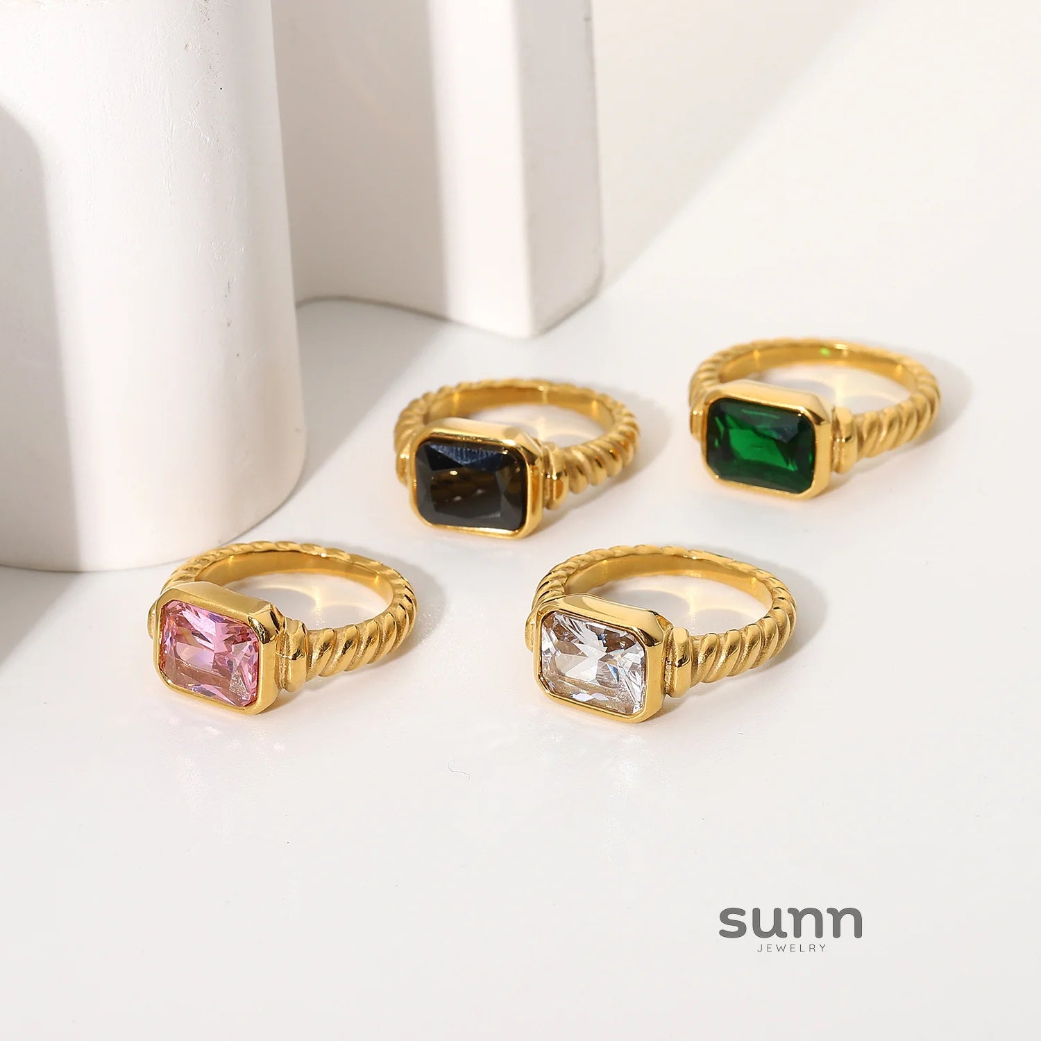 Maeve Twisted Zircon Ring