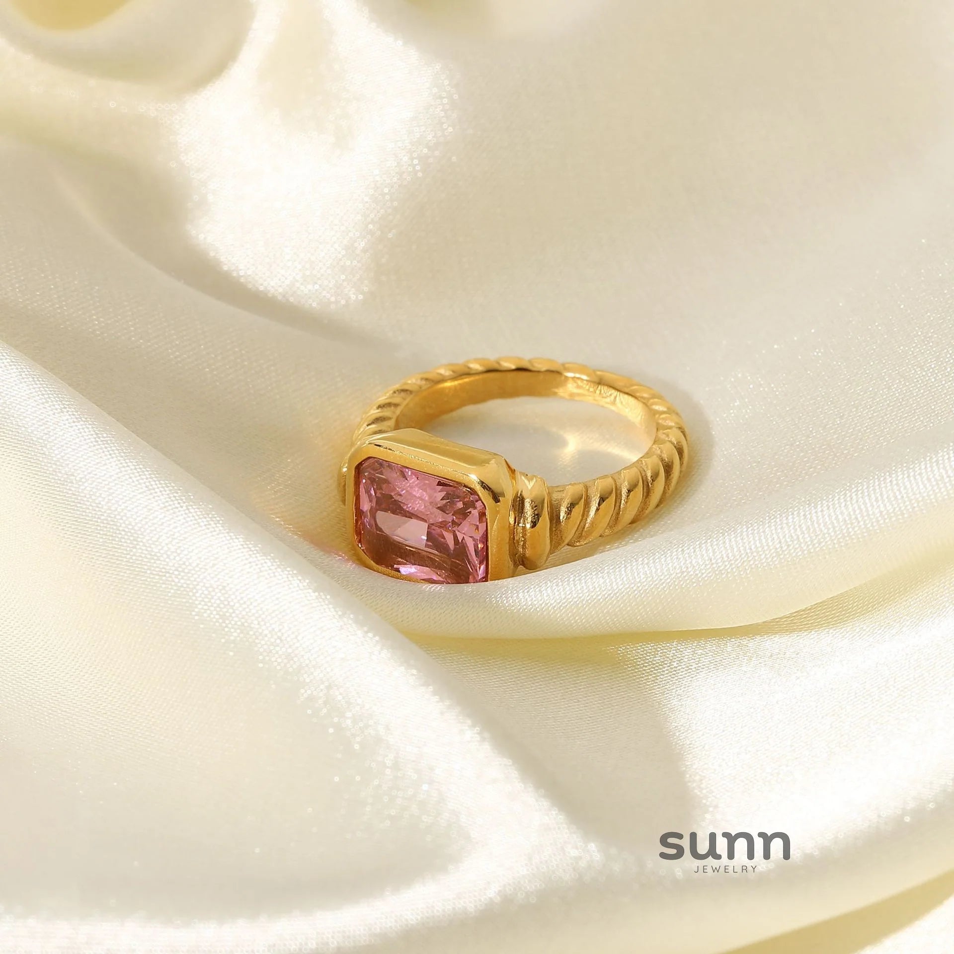 Maeve Twisted Zircon Ring
